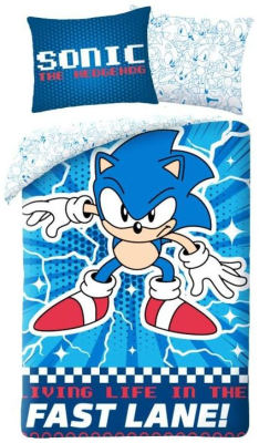 Povlečení Sonic Fast Lane 140x200, 70x90 cm