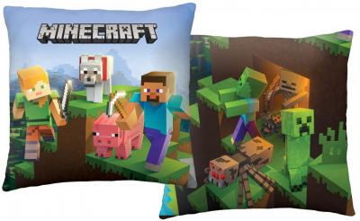 Polštářek Minecraft Farma animals  40x40 cm
