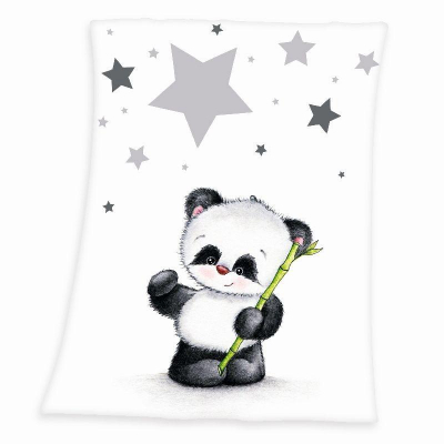 Micropolar fleece deka Panda 75x100 cm