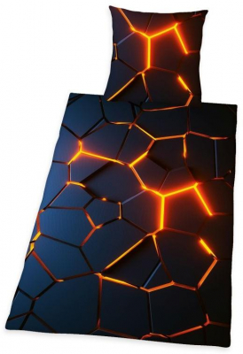 Povlečení 3D Efekt orange 140x200, 70x90 cm