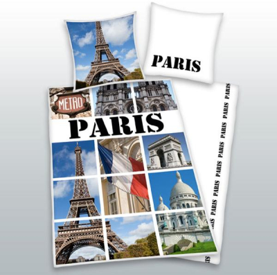 Povlečení Paříž vlajka 140x200 cm