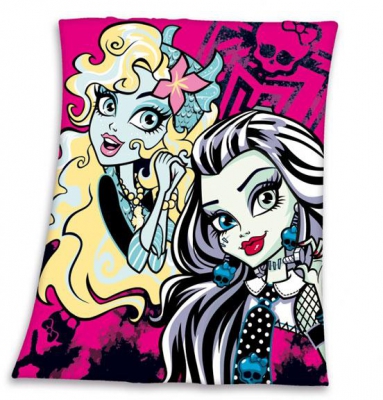 Fleece deka Monster High pink 130x160 cm