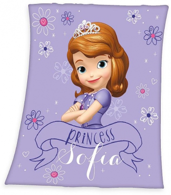 Fleece deka Princezna Sofie první 130x160 cm