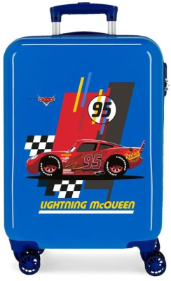 Cestovní kufr ABS Cars Lightning McQueen Blue 55 cm
