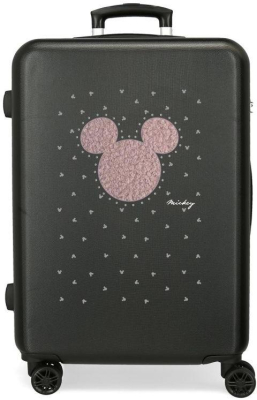 Cestovní kufr ABS Mickey black  68 cm