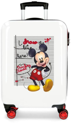 Cestovní kufr ABS Mickey Draw the Line 55 cm