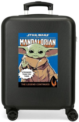 Cestovní kufr ABS Star Wars Mandalorian Yoda  55 cm