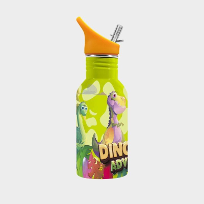 Dětská nerezová láhev Dinoland green 500 ml