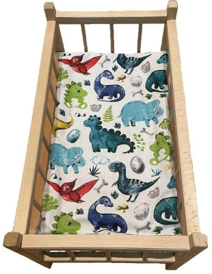 Matrace do postýlky pro panenky Dinosauři / Jurský svět, park