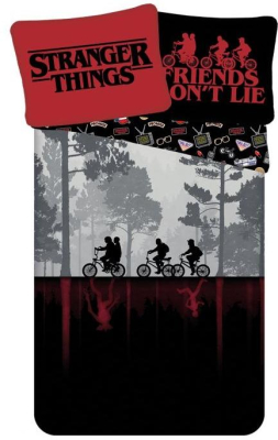 Povlečení Stranger Things Upside Down 140x200, 70x90 cm