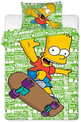 Povlečení Bart Simpson green 2016 140x00 cm