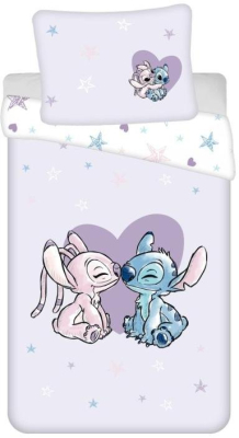 Dětské povlečení Lilo and Stitch Heart 140x200, 70x90 cm