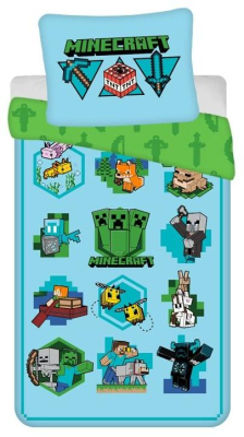 Dětské povlečení Minecraft Let’s Play 140x200 cm
