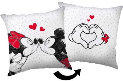 Polštářek Mickey and Minnie Love 40x40 cm