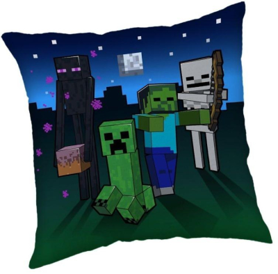 Polštářek Minecraft Survive the Night 40x40 cm