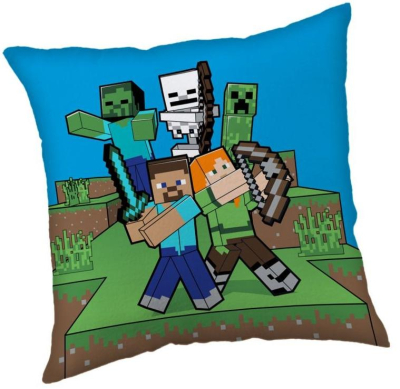 Polštářek Minecraft Mobs vs Us 40x40 cm