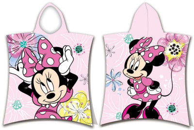 Pončo Minnie Pink bow 50x115 cm