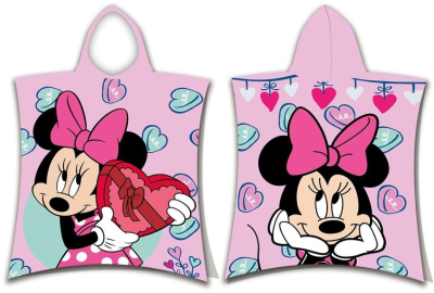 Pončo Minnie Pink 50x115 cm