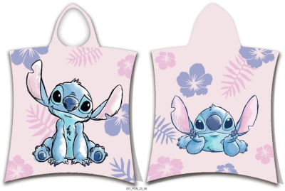 Pončo Lilo and Stitch Pink 50x115 cm