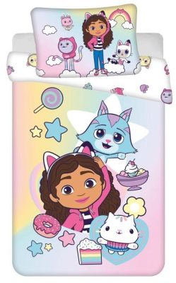 povlečení do postýlky Gábinin kouzelný domek