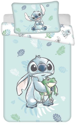 st_101833_jerry_fabrics_povleceni_do_postylky_lilo_and_stitch_frog_baby_bavlna_100_135_40_60_cm