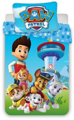 st_105686_jerry_fabrics_povleceni_do_postylky_paw_patrol_blue_baby_bavlna_100_135_40_60_cm