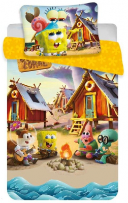 st_106311_jerry_fabrics_povleceni_do_postylky_sponge_bob_baby_bavlna_100_135_40_60_cm