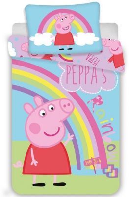 Povlečení do postýlky Peppa Pig 016 100x135, 40x60 cm