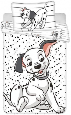 Povlečení do postýlky 101 Dalmatianů Lucky stripe 100x135, 40x60 cm