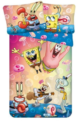 Povlečení SpongeBob Party micro 140x200, 70x90 cm
