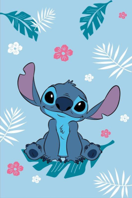 Fleece deka Lilo and Stitch Blue 100x150 cm