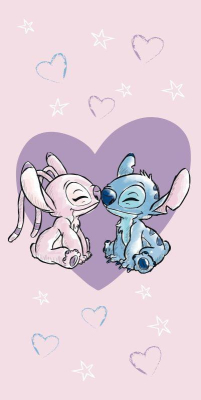 Osuška Lilo and Stitch Love 70x140 cm