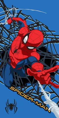 Osuška Micro Spiderman Web Shot 70x140 cm