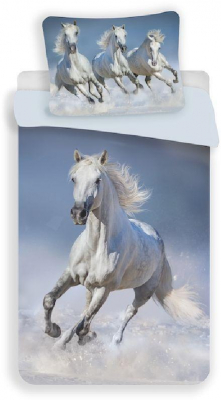 st_214690_jerry_fabrics_povleceni_horses_white_bavlna_140_200_70_90_cm