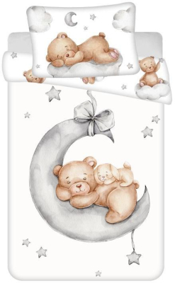 Povlečení do postýlky Medvídek Ribbon Baby 100x135 cm