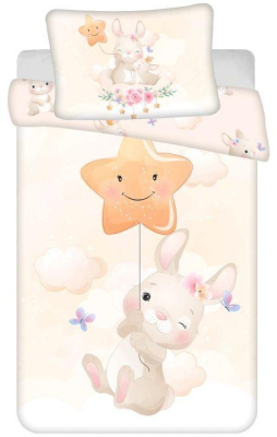 Povlečení do postýlky Bunny Star 100x135 cm
