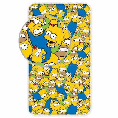 st_256076_jerry_fabrics_prosteradlo_simpsons_family_green_bavlna_90_200_cm