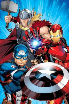 Deka mikroflanel Avengers Heroes 100x150 cm