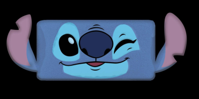 Tvarovaný mikroplyšový polštářek Lilo and Stitch Blink 45x27 cm