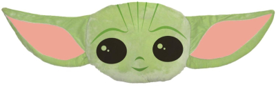 Tvarovaný mikroplyšový polštářek Star Wars Baby Yoda 41x31 cm