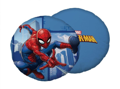 Tvarovaný mikroplyšový polštářek Spiderman Blue