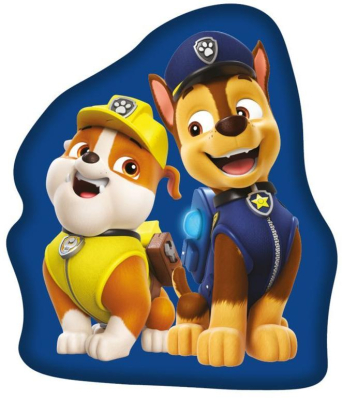 Tvarovaný polštářek Paw Patrol Blue 31x28 cm