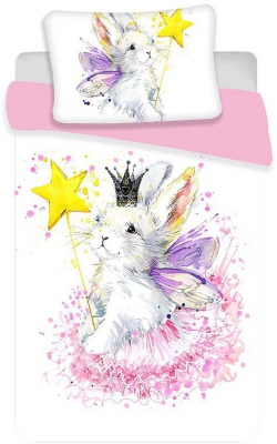 Povlečení do postýlky Bunny white 100x135, 40x60 cm
