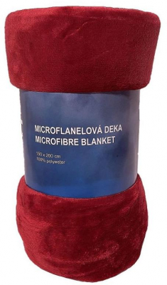 Deka microflanel super soft Vínová 150x200 cm