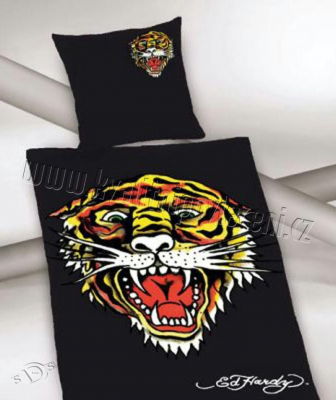 Povlečení Ed Hardy Tygr 140x200, 70x90 cm