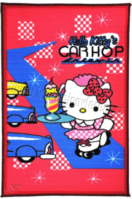 Dětský koberec Hello Kitty car 90x120 cm