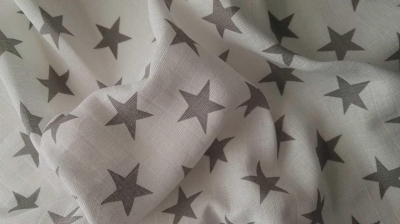 Bavlněná tetra osuška Hvězdy šedé 90x100 cm